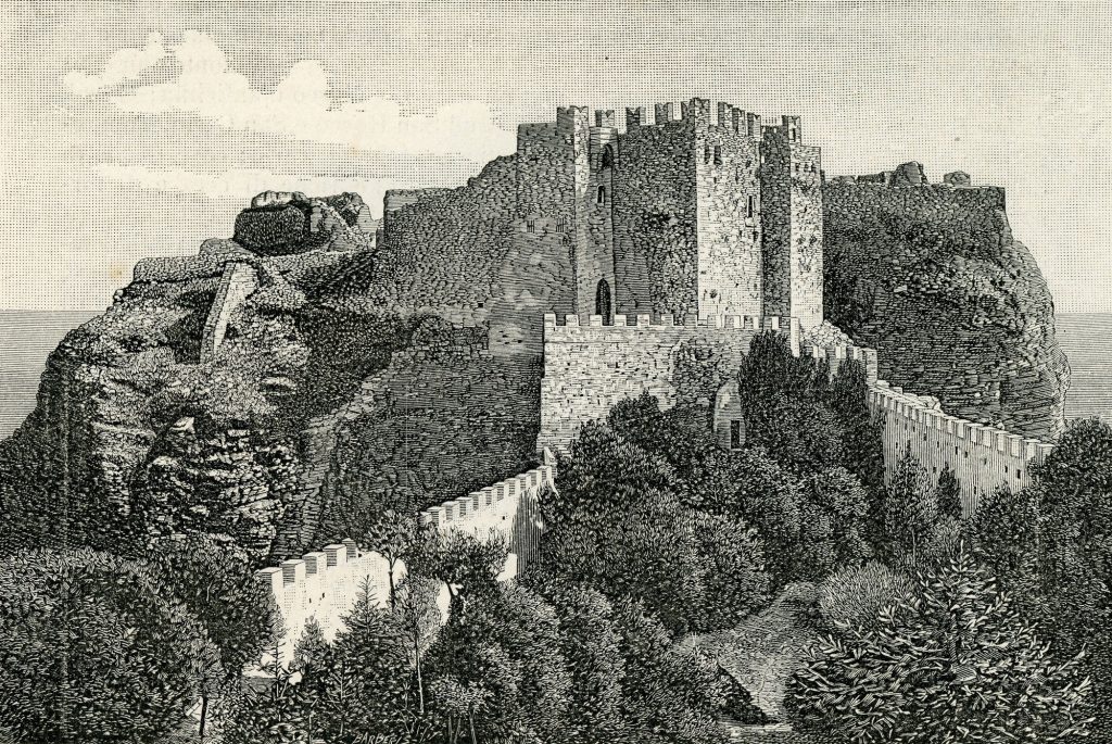Castello-Venere, xilografia Barberis 1892